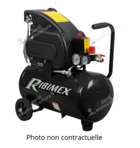 Compresseur d’air RIBIMEX PRCOMP2-50R – 50 L – 2 CV