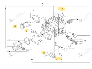 Cylindre Husqvarna 338XPT 537132001 Occasion