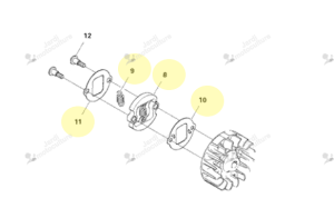 Embrayage Husqvarna 122C Occasion 537032201