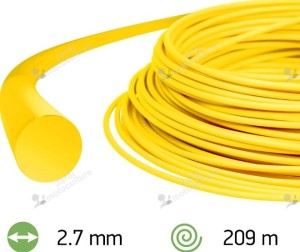 Fil Débroussailleuse Rond Nylon Jaune Ø2.7mm-209m Oregon 69-383-Y
