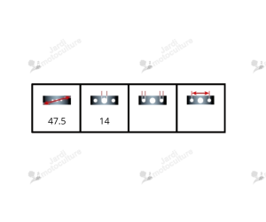 Lame 47 cm ISEKI 865730600300 - 8657-306-003-00 pour SSM54 - Modèle SF 200 & 300.