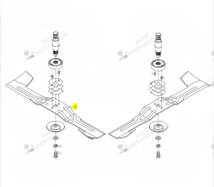 Lame ISEKI 8674-306-002-00 Origine