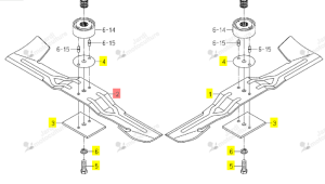 Lame tondeuse ISEKI 8668‑306‑012‑00 – pièce d’origine