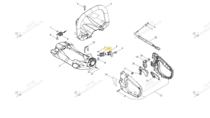 Ressort Arrière pour Echo - Shindaiwa v450000610