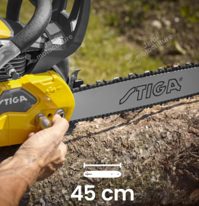 STIGA CS 755 – Tronçonneuse thermique 52 cm³, guide 45 cm