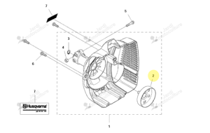 Tambour d'embrayage d'occasion Husqvarna 122C 525593701