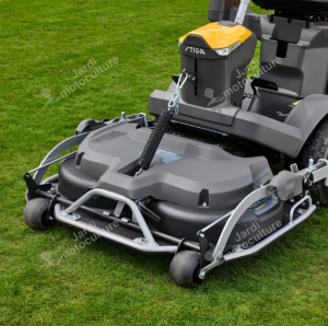 Tondeuse autoportée frontale STIGA Park 500 W – Bicylindre 586 cm³ – Avec plateau