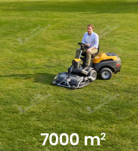 Tondeuse autoportée frontale STIGA Park 500 W – Bicylindre 586 cm³ – Avec plateau
