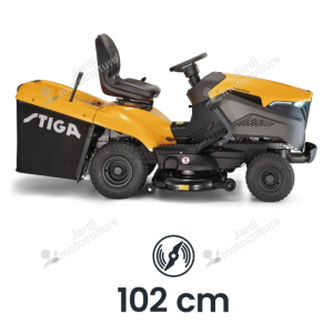 Tondeuse autoportée STIGA Estate 7102 W – 102 cm – Bicylindre – Bac 300 L