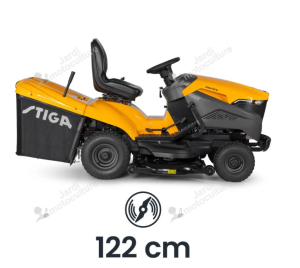 Tondeuse autoportée STIGA Estate 7122 W – 122 cm – Bicylindre – Bac 300 L