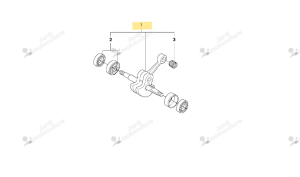 Vilebrequin 537376702 Husqvarna 338XPT