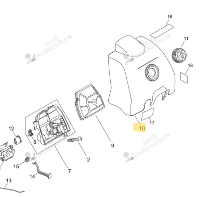 Couvercle Echo A232000472