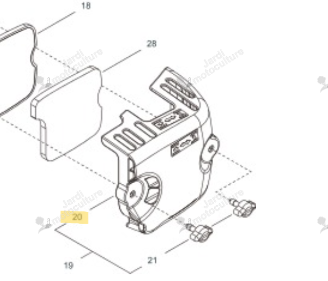 Couvercle Echo A232000911
