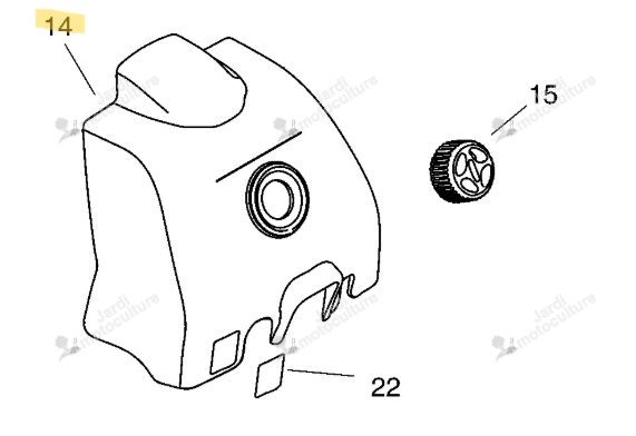 Couvercle de fil Echo A232000511