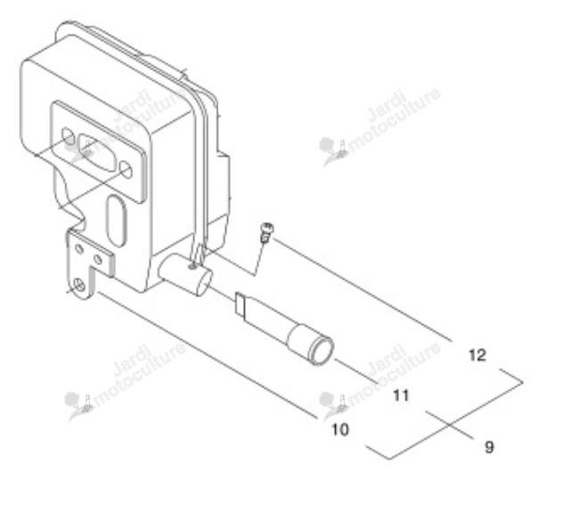 Pot d'échappement Echo A030000190