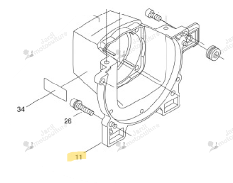 Couvercle Echo A172001140