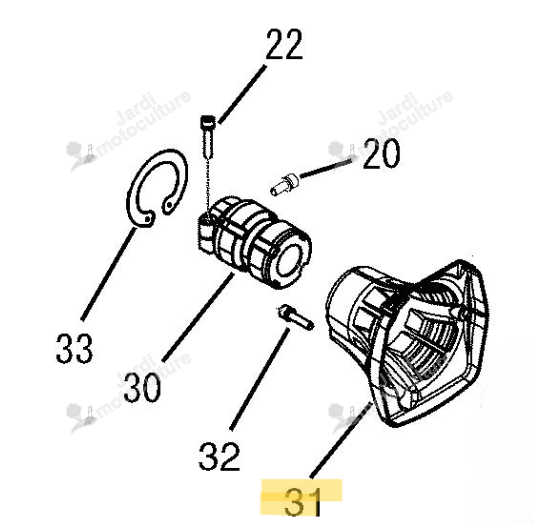 Couvercle Echo & Shindaiwa A580000000