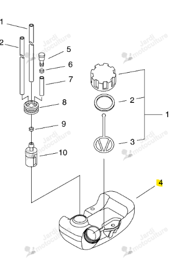 Réservoir Essence Echo & Shindaiwa A350000500