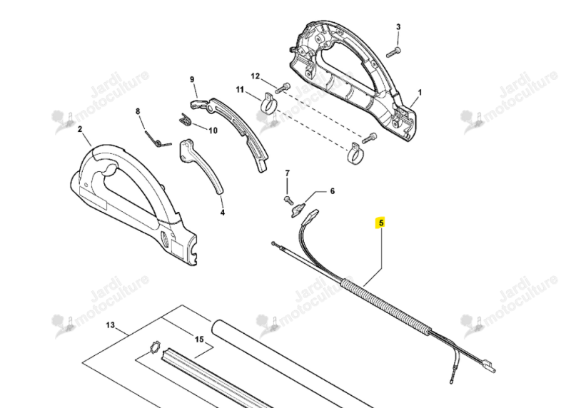 Câble complet Echo & Shindaiwa V043000160