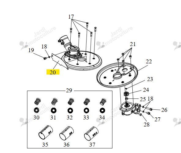 STABILISATEUR Echo & Shindaiwa SKR07