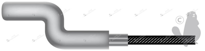 Cable souple embout en Z 6302829