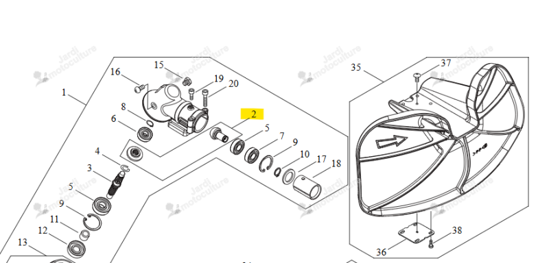 JEU ENGRENAGES Echo & Shindaiwa V000000310