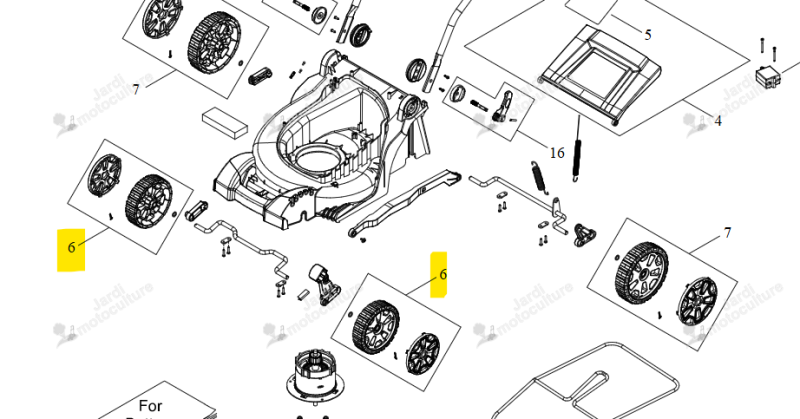 KIT ROUE AV Echo & Shindaiwa P022060960