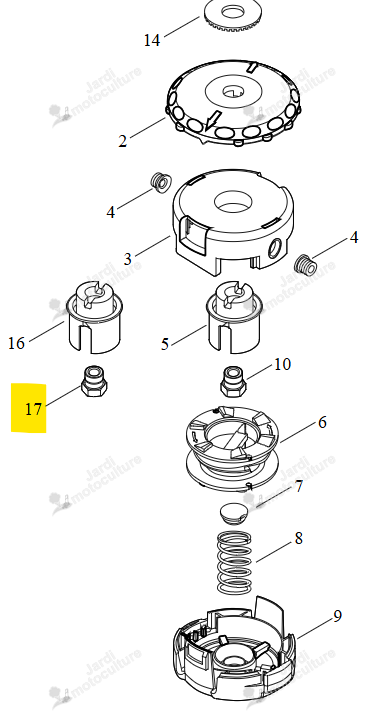Bague Noire Echo & Shindaiwa V160000160