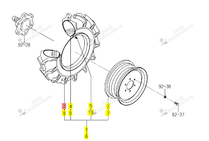 PNEU AGR. 6-12-4 PLYS ISEKI 1480-441-221-10