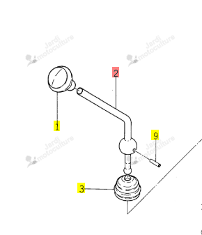 Levier de Changement Iseki 1427-207-003-00