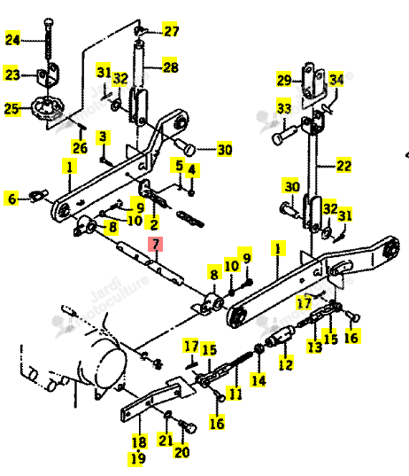 Goupille Iseki 1600-514-001-00
