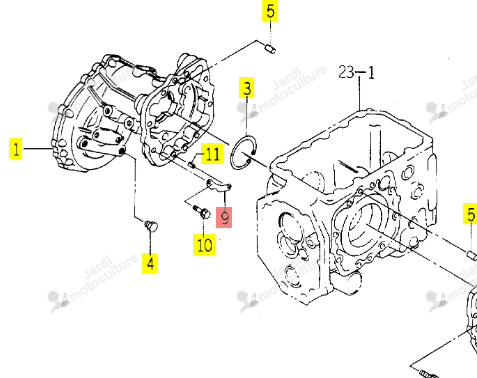 Plaquette Iseki 1614-306-007-00