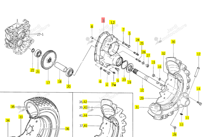 Joint de Carter Iseki 1427-306-003-00