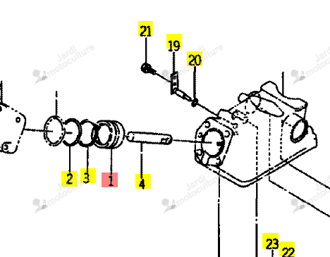 Piston ISEKI 1421-507-002-10