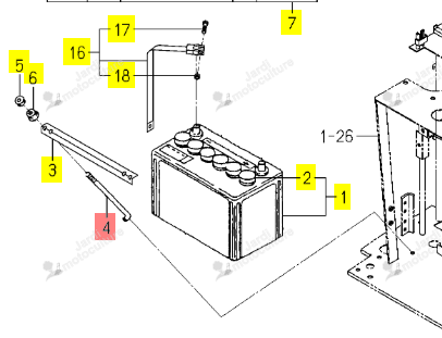 Tringle Iseki 1444-621-002-10