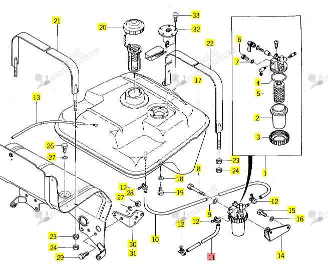 Conduit Iseki 1421-102-001-10