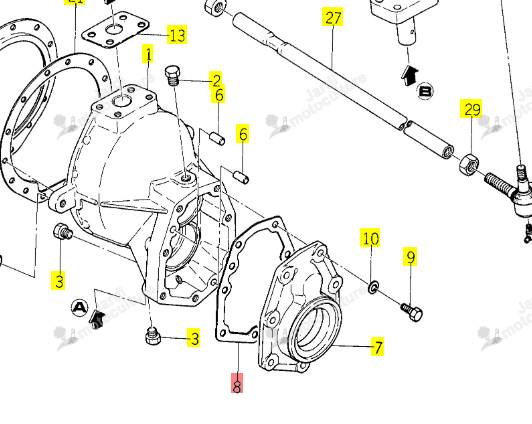 Joint de Couvercle Iseki 1427-433-008-00