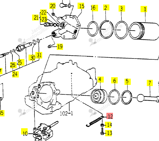 Ressort ISEKI 1560-507-002-40