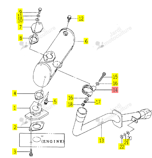 Collier ISEKI 1560-105-251-00