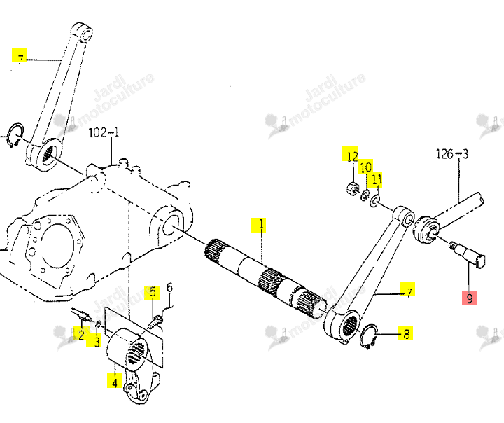 Goupille Iseki 1560-527-001-60