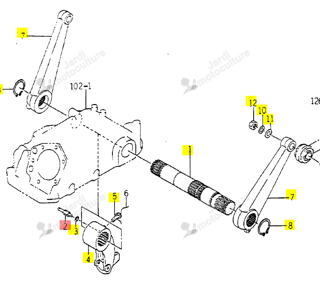 Goupille Iseki 1560-505-004-00