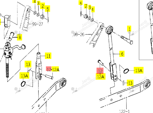 Goupille Iseki 1560-526-001-40