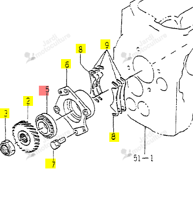 Roulement ISEKI 1560-301-003-00