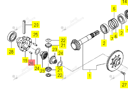 Goupille Iseki 1560-432-004-00
