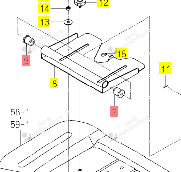 Silentbloc Iseki 1488-611-001-00