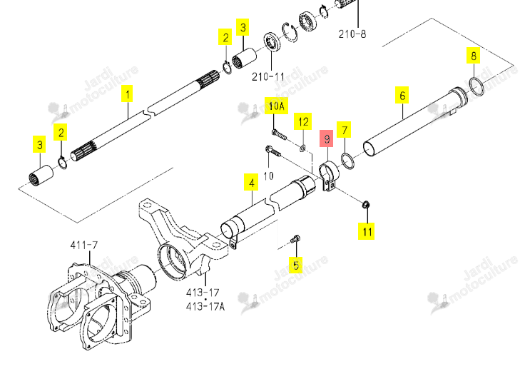 Collier Iseki 1488-410-003-00