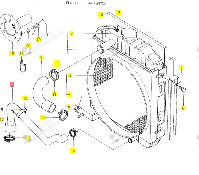 Durite Iseki 1444-101-001-10