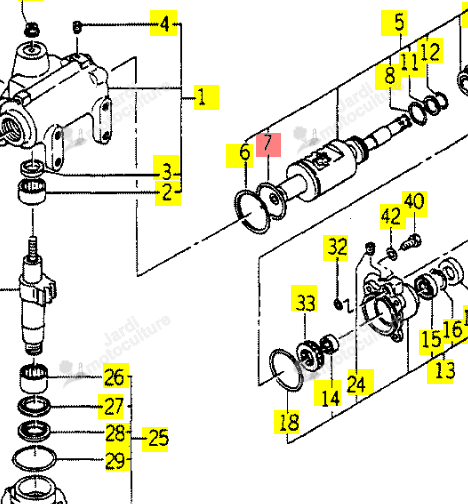 Roulement Iseki 1444-408-306-00