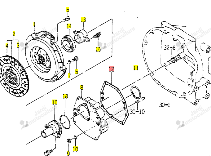 Goupille Iseki 1560-130-001-00