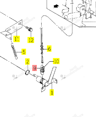Ressort ISEKI 1374-401-001-00